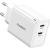 Choetech PD6013, GaN, 2x USB-C, síťová nabíječka PD65W (bílá)