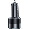 Choetech 63W duálny USB-C 45w + USB-A 18w rýchla nabíjačka do auta (čierna)