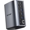 Blitzwolf BW-TH15 17v1 Dokovacia stanica 2xHD+DP+4xC+3xUSB 3.0+USB 3.1+C 3.2+C PD+RJ45+micro SD+SD+3,5mm Audio