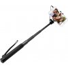 Teleskopický selfie stick FIXED v luxusnom hliníkovom prevedení, 3,5 mm jack, čierny