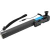 Teleskopický selfie stick FIXED v luxusnom hliníkovom prevedení, 3,5 mm jack, modrý