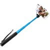 Teleskopický selfie stick FIXED v luxusnom hliníkovom prevedení, 3,5 mm jack, modrý