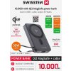 SWISSTEN POWER BANK MagSafe Qi2 10000 mAh 15W S INTEGROVANÝM KÁBLOM USB-C ČIERNA
