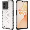 Průhledný pancéřový kryt s gelovým rámečkem Honeycomb pro Realme C31