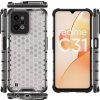 Průhledný pancéřový kryt s gelovým rámečkem Honeycomb pro Realme C31