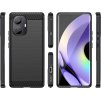 Silikonové pouzdro Carbon Case pro Realme 10 Pro+, černé