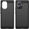 Silikonové pouzdro Carbon Case pro Realme 10 Pro+, černé
