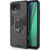 Odolný hybridní kryt Ring Armor + magnetický držák Realme Narzo 50A černý