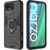 Odolný hybridní kryt Ring Armor + magnetický držák Realme Narzo 50A černý