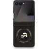 Karl Lagerfeld PU Karl and Choupette Heads Magnetic Zadní Kryt pro Samsung Galaxy Z Flip 7 Black