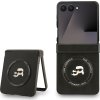 Karl Lagerfeld PU Karl and Choupette Heads Magnetic Zadní Kryt pro Samsung Galaxy Z Flip 7 Black