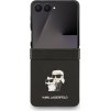 Karl Lagerfeld PU Saffiano Karl and Choupette Zadní Kryt pro Samsung Galaxy Z Flip 7 Black