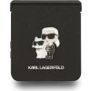 Karl Lagerfeld PU Saffiano Karl and Choupette Zadní Kryt pro Samsung Galaxy Z Flip 7 Black