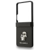 Karl Lagerfeld PU Saffiano Karl and Choupette Zadní Kryt pro Samsung Galaxy Z Flip 7 Black