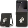 Karl Lagerfeld PU Saffiano Karl and Choupette Zadní Kryt pro Samsung Galaxy Z Flip 7 Black