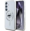 Karl Lagerfeld IML Choupette Head MagSafe Zadní Kryt pro Samsung Galaxy S25+ Transparent