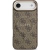 Guess PU Leather 4G Gold Frame MagSafe Zadní Kryt pro iPhone Air Brown