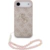 Guess PU 4G Metal Logo Strap Zadní Kryt pro iPhone Air Pink
