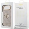 Guess PU Leather 4G Metal Logo Gold Frame Zadný Kryt pre iPhone Air Pink