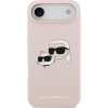 Karl Lagerfeld Liquid Silicone Double Heads MagSafe Zadní Kryt pro iPhone Air Pink