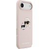 Karl Lagerfeld Liquid Silicone Double Heads MagSafe Zadní Kryt pro iPhone Air Pink