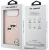 Karl Lagerfeld Liquid Silicone Double Heads MagSafe Zadní Kryt pro iPhone Air Pink