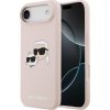 Karl Lagerfeld Liquid Silicone Double Heads MagSafe Zadní Kryt pro iPhone Air Pink