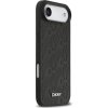 DKNY PU Leather Grid Pattern Magsafe Zadní Kryt pro iPhone Air Black