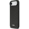 DKNY PU Leather Grid Pattern Magsafe Zadní Kryt pro iPhone Air Black