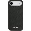 DKNY PU Leather Grid Pattern Magsafe Zadní Kryt pro iPhone Air Black