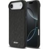 DKNY PU Leather Grid Pattern Magsafe Zadní Kryt pro iPhone Air Black