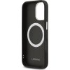 Lacoste PU Leather Champs Elysees MagSafe Zadní Kryt pro iPhone 17 Black