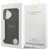 Guess PU Leather 4G Gold Frame MagSafe Zadný Kryt pre iPhone 17 Black