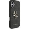 Guess PU 4G Metal Logo Strap Zadní Kryt pro iPhone 17 Black