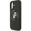 Karl Lagerfeld Liquid Silicone Karl and Choupette MagSafe Zadní Kryt pro iPhone 17 Black