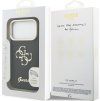 Guess PU Grained 4G Logo Stand Camera Frame Zadní Kryt pro iPhone 17 Pro Black
