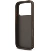 Guess PU 4G Metal Logo Strap Zadní Kryt pro iPhone 17 Pro Brown
