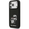 Karl Lagerfeld Liquid Silicone K&CH Sketch MagSafe Zadní Kryt pro iPhone 17 Pro Black