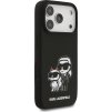 Karl Lagerfeld Liquid Silicone K&CH Sketch MagSafe Zadní Kryt pro iPhone 17 Pro Black