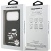 Karl Lagerfeld Liquid Silicone K&CH Sketch MagSafe Zadní Kryt pro iPhone 17 Pro Black