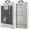 Karl Lagerfeld Saffiano Crossbody Popruh Metal Karl and Choupette Zadní Kryt pro iPhone 17 Pro Black
