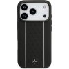 Mercedes Leather Star Pattern and Stripes MagSafe Zadní Kryt pro iPhone 17 Pro Black/White