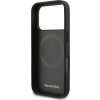 Mercedes Leather Star Pattern and Stripes MagSafe Zadní Kryt pro iPhone 17 Pro Black/White