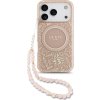 Guess IML Flowers Allover Strap MagSafe Zadní Kryt pro iPhone 17 Pro Pink