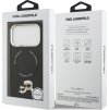 Karl Lagerfeld PU Karl and Choupette Heads Pins MagSafe Zadní Kryt pro iPhone 17 Pro Black