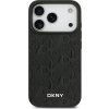 DKNY PU Leather Grid Pattern Magsafe Zadní Kryt pro iPhone 17 Pro Black
