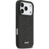 DKNY PU Leather Grid Pattern Magsafe Zadní Kryt pro iPhone 17 Pro Black