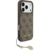 Guess 4G Charm MagSafe Zadní Kryt pro iPhone 17 Pro Tone on Tone Brown
