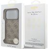 Guess 4G Charm MagSafe Zadní Kryt pro iPhone 17 Pro Tone on Tone Brown