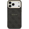 Guess PU Leather 4G Gold Frame MagSafe Zadní Kryt pro iPhone 17 Pro Max Black